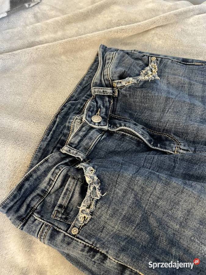 Jeansy dżinsy spodnie jeansowe niebieskie z niebieski podkarpackie Jasło