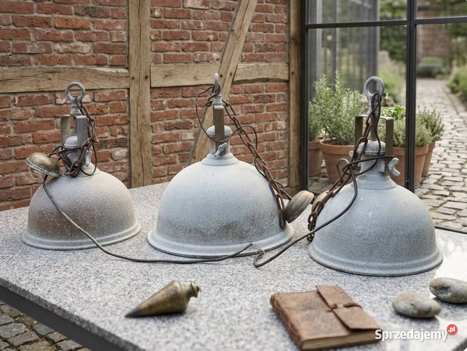 3 lampa loftowa industrialna wielka solidna z Długopole-Zdrój