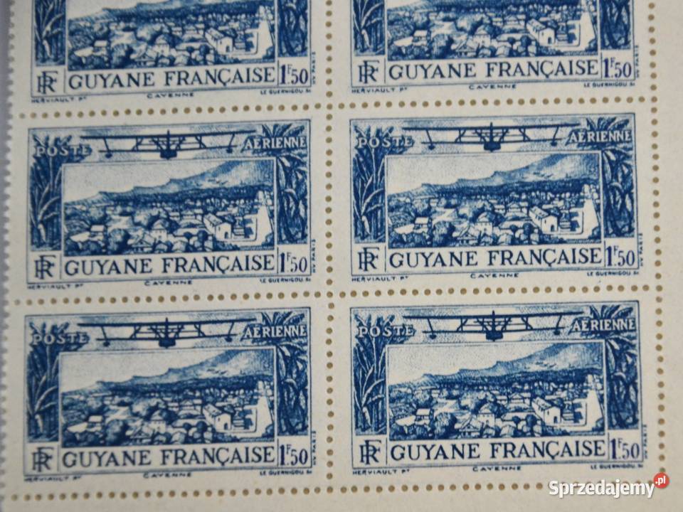 Znaczek kolonialny Gujana Fr Widok na Cayenne Bronisze
