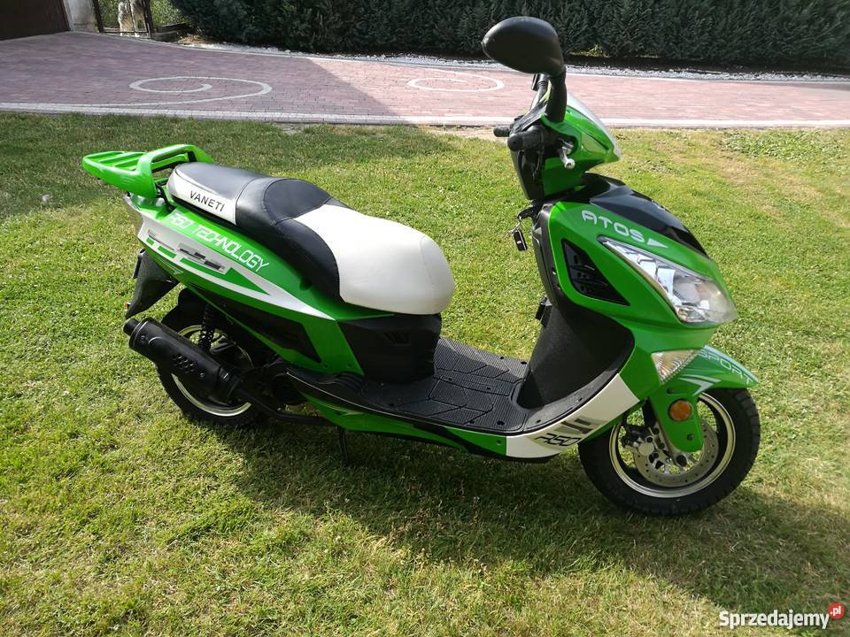 Skuter ATOS TAOTAO CY50T8 bezwypadkowy i mało garażowany Bukowa