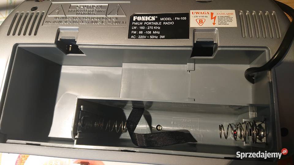Nowe RADIO FONICS FN105 FMLW na Baterie i prąd