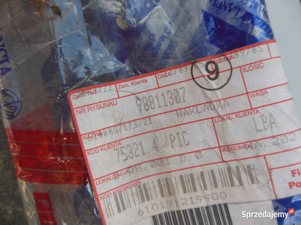 LISTWA DRZWI PRAWY LEWY PRZÓD FIAT PALIO 9702 Kozy