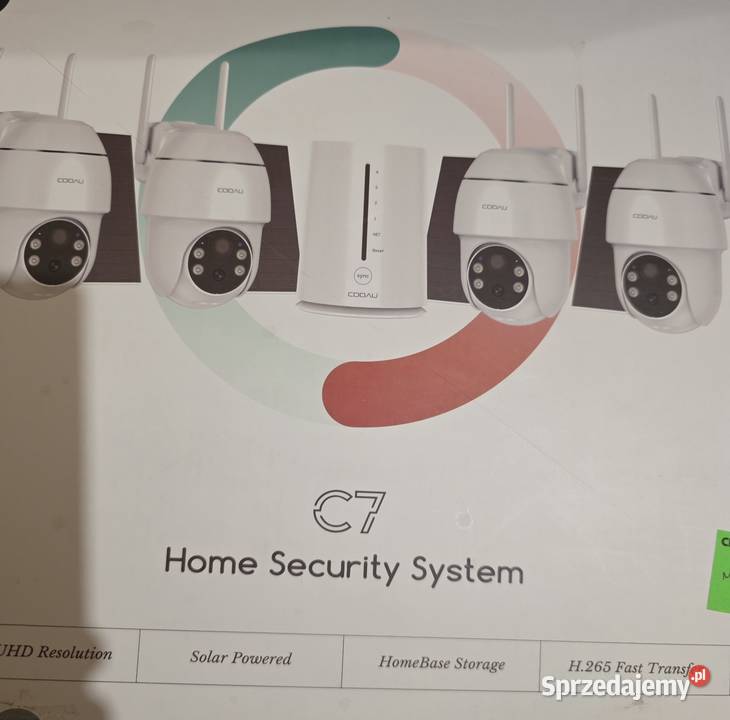 COOAU C7 4x Kamera zewnętrzna z panelem solarnym Bisztynek