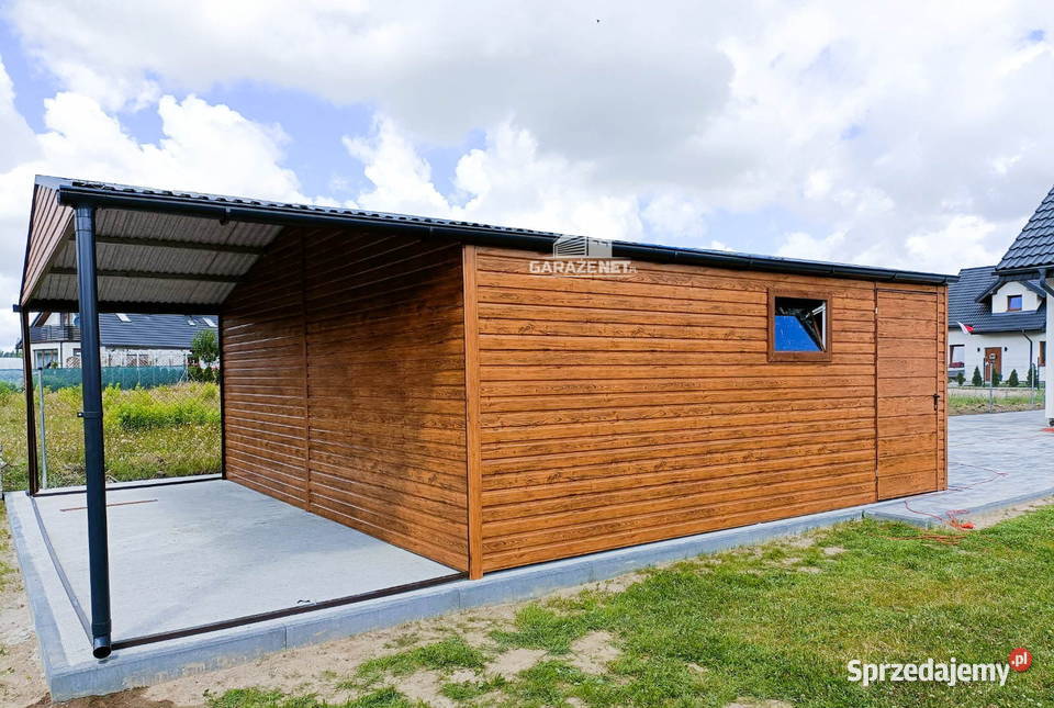 GARAŻ BLASZANY 6m x 6m DWUSPAD 2xBRAMA JASNY Łapanów sprzedam