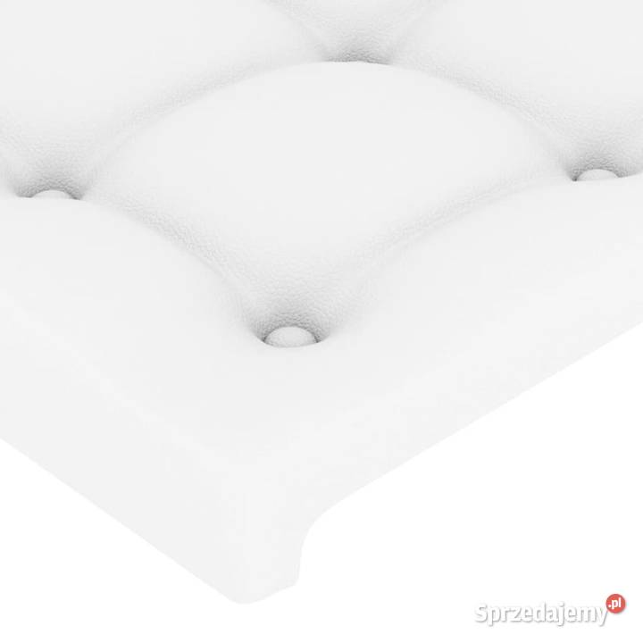 Zagłówek do łóżka z LED biały 93x16x7888 Warszawa