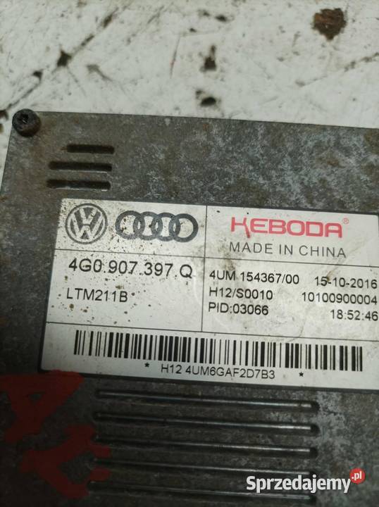 PRZETWORNICA XENON 4G0907397Q Skoda Superb III Przetwornice Przetwornice