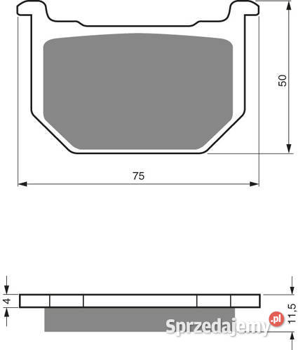 KLOCKI HAMULCOWE GOLD FREN 075 AD GN 250 GS 1000 Motoryzacja śląskie Zabrze