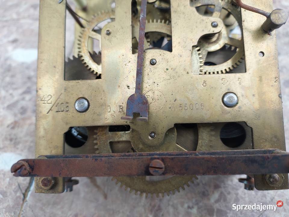 690 Mechanizm starego zegara ściennego FMS 55006 Tczew