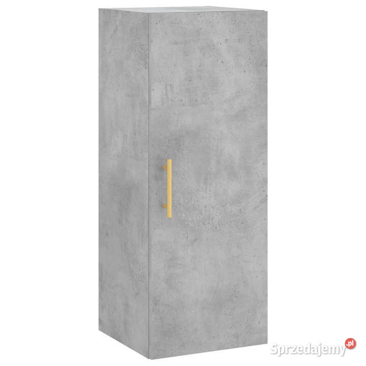 Wysoka szafka szarość betonu 345x34x180 Warszawa sprzedam