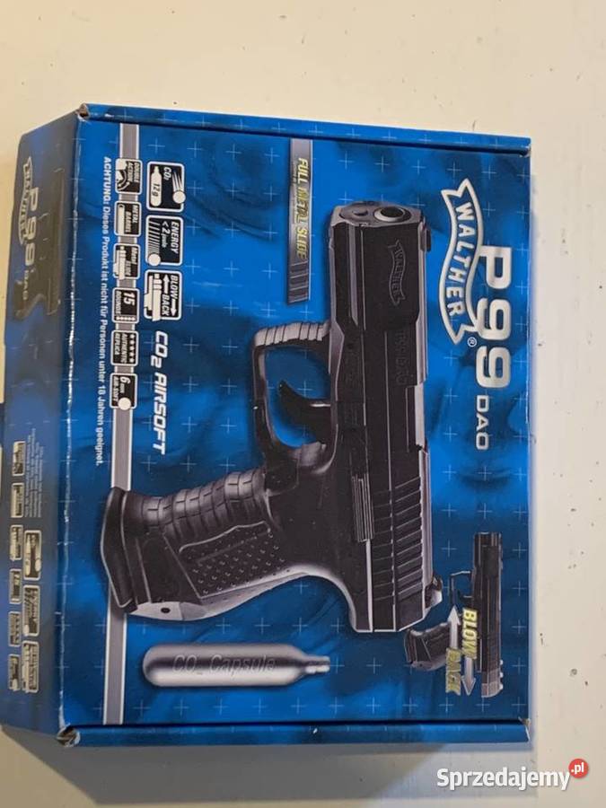 Pistolet Walther P99 DAO ASG 2 joule blowback