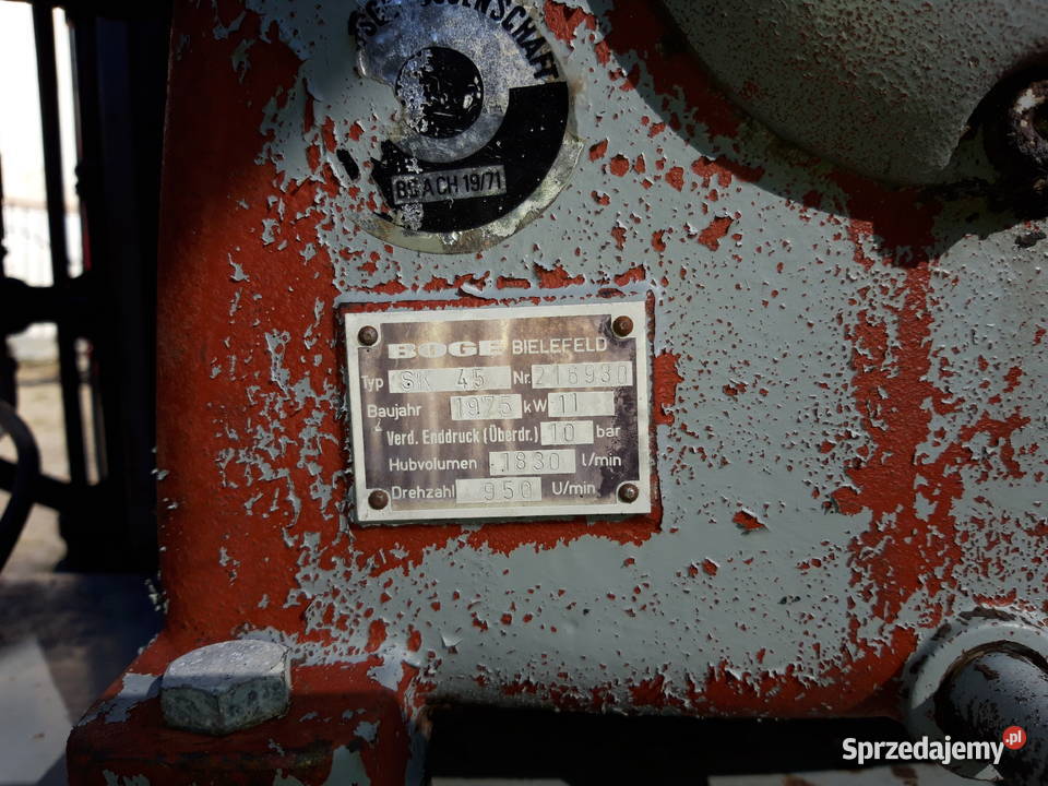 Kompresor tlokowy BOGGE 11kw Kłodzko