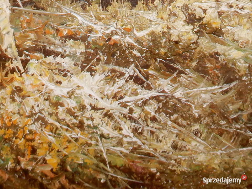 JESIENNA SCENA Eugen Kingman 1950 VINTAGE wielkopolskie Piła