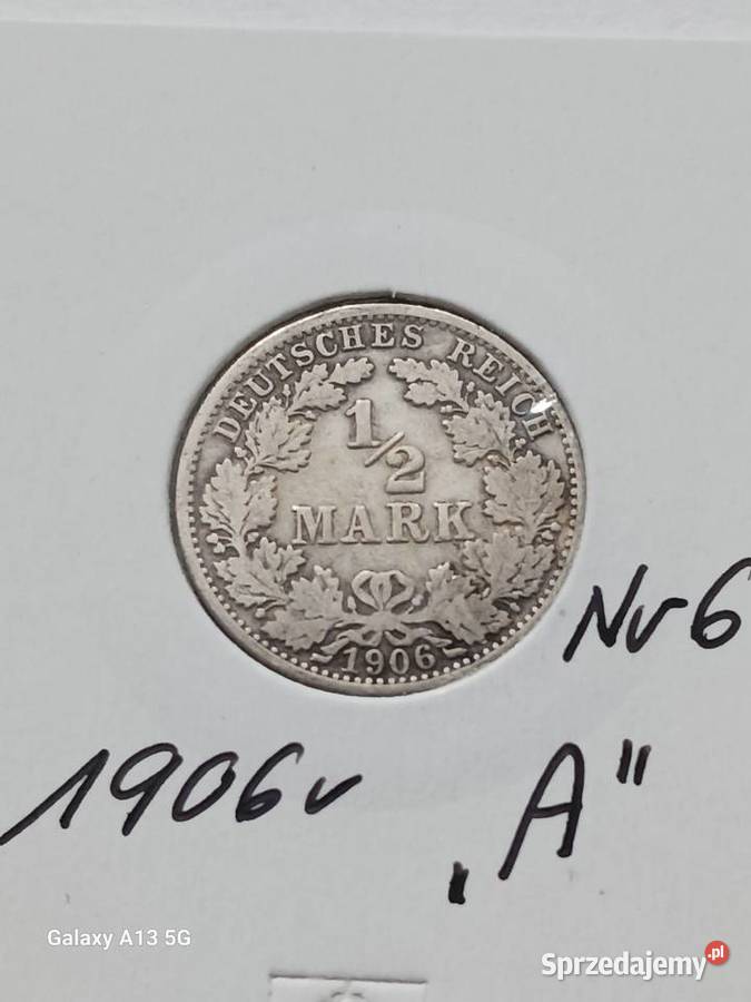 12 Marki Prusy 1906 r 6 men A wielkopolskie Konin