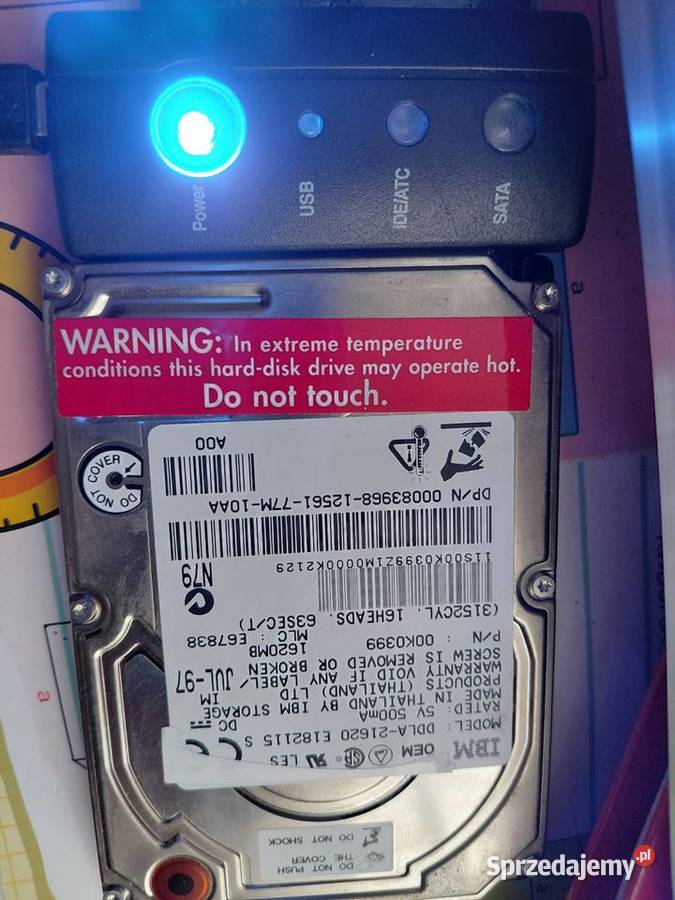 Dysk kolekcjonerski 1620 MB do starego laptopa Dyski Grodzisk