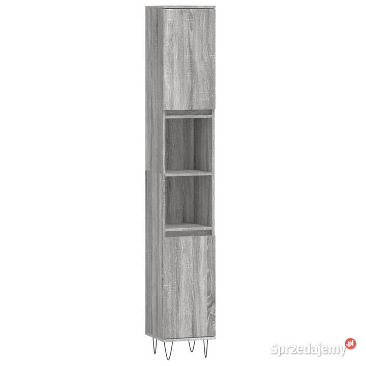 Szafka łazienkowa szary dąb sonoma 30x30x190 Warszawa