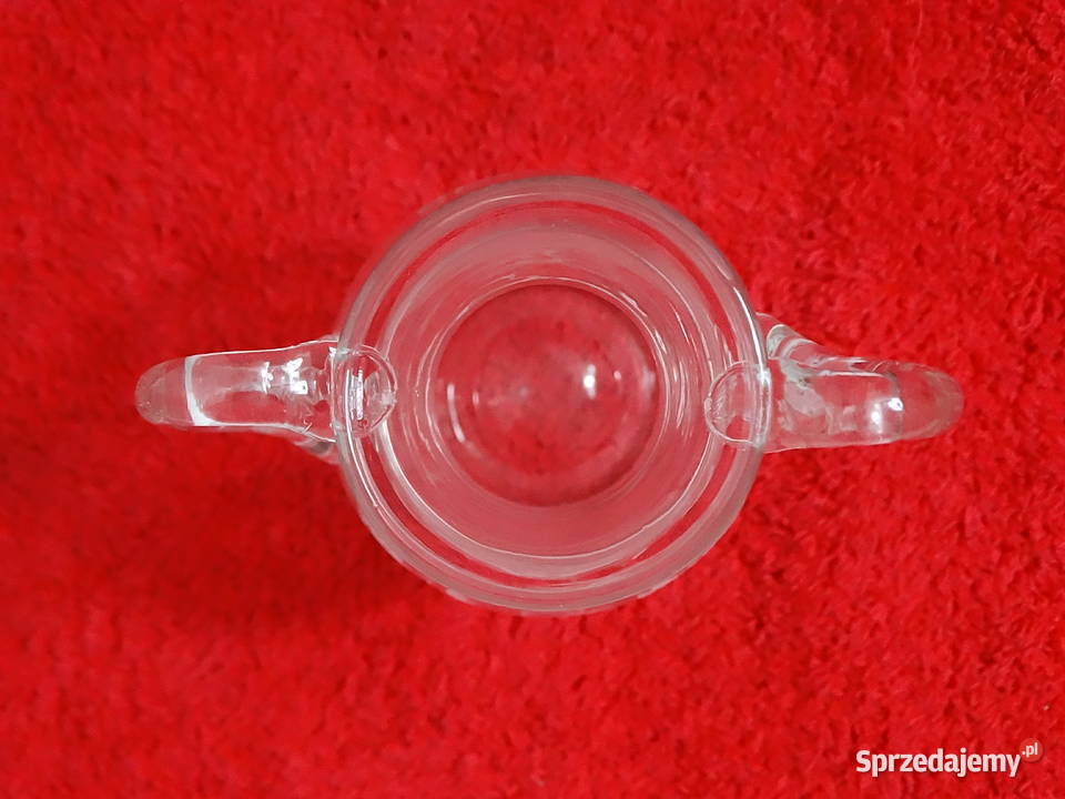 Elegancki Szklany Wazonik Amfora z Grawerem lubelskie Biłgoraj