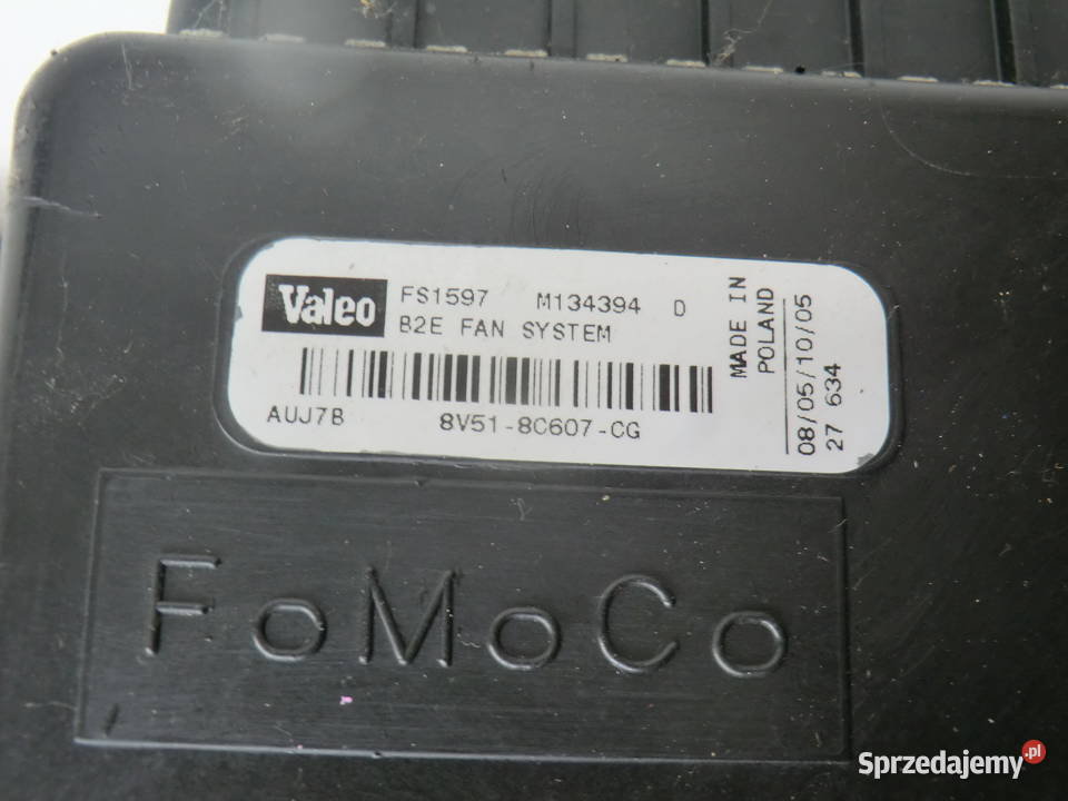 Zestaw wentylatorchłodnica FORD FIESTA