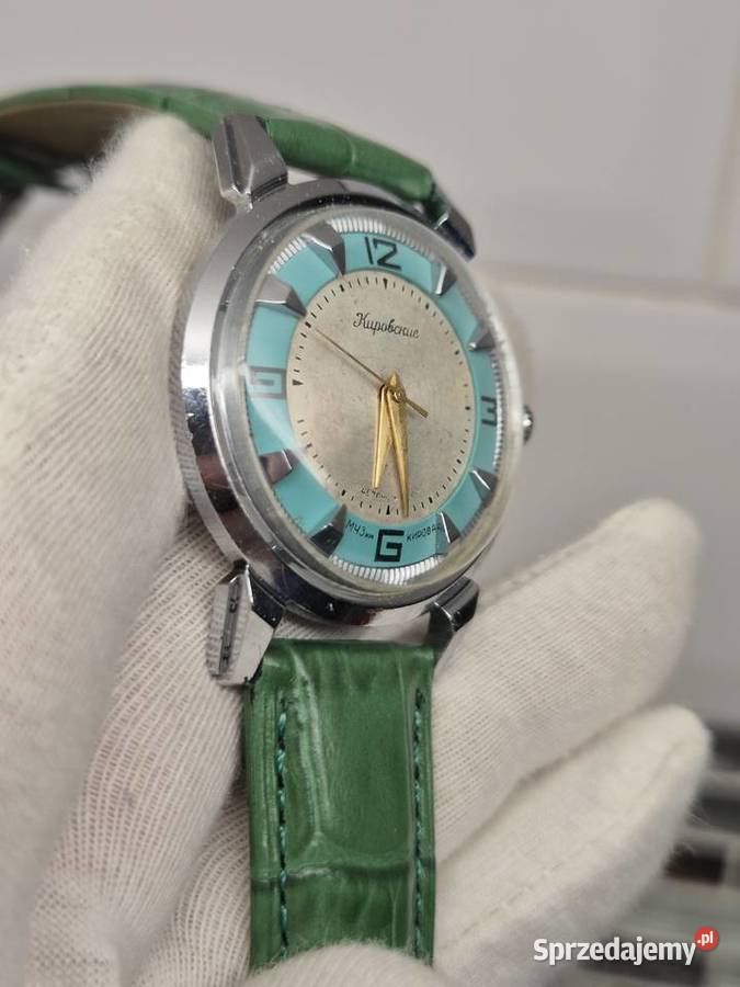 Zegarek Kirowskie Krab zielony ring Chorzów