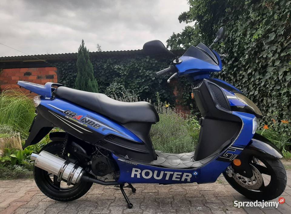 Ładny duży skuter Romet Router Grande 50 4t Tuczno