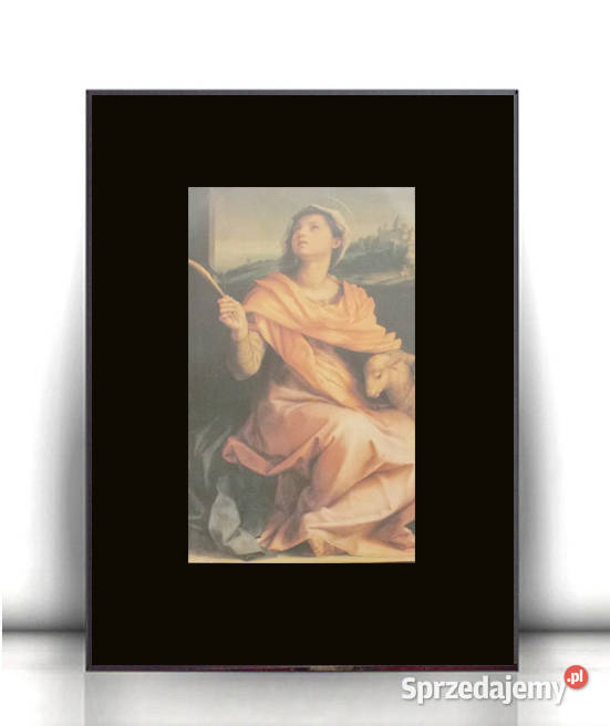 religijny obrazek ze świętą Agnieszką święta Białystok