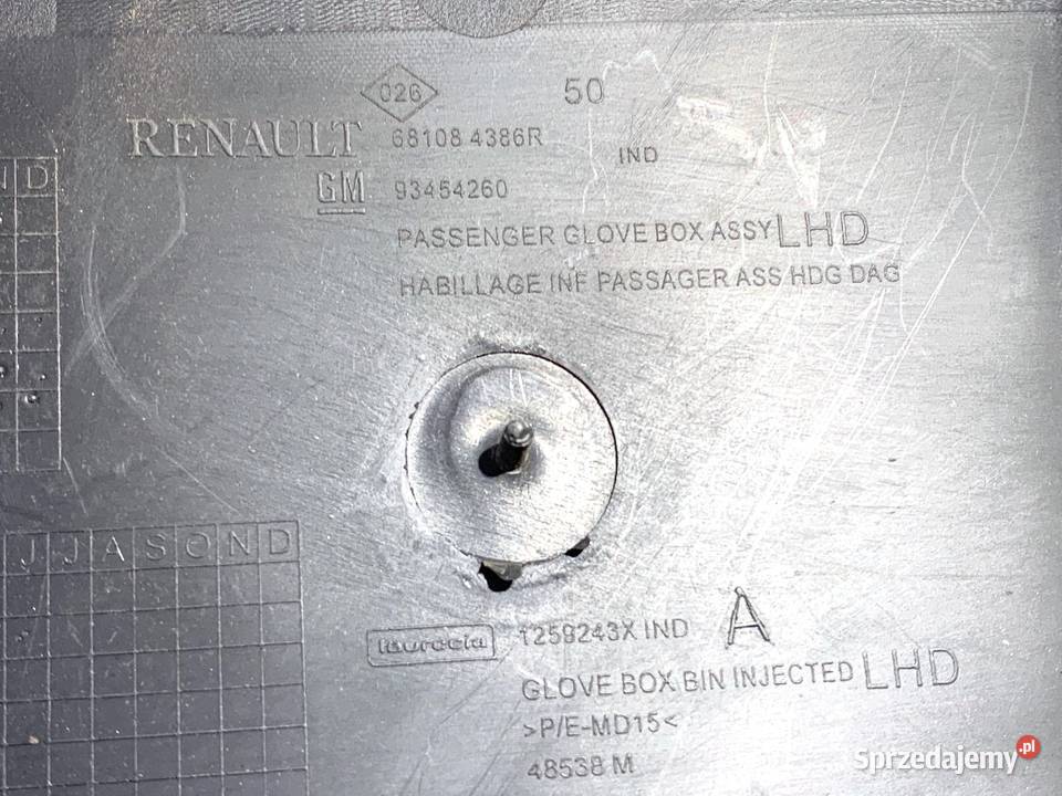 SCHOWEK PASAŻERA OPEL VIVARO B Bus 1419 PÓŁKA podkarpackie