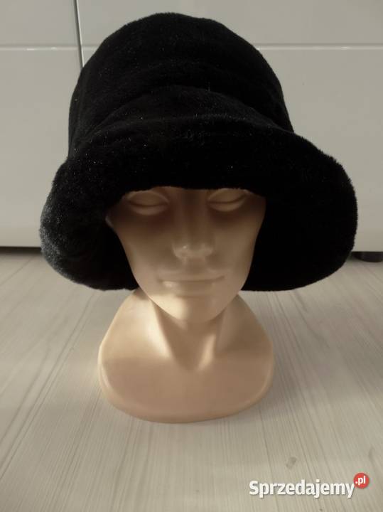 Czapka Kapelusz Bucket Zimowa Futrzana Sztuczne Łomża