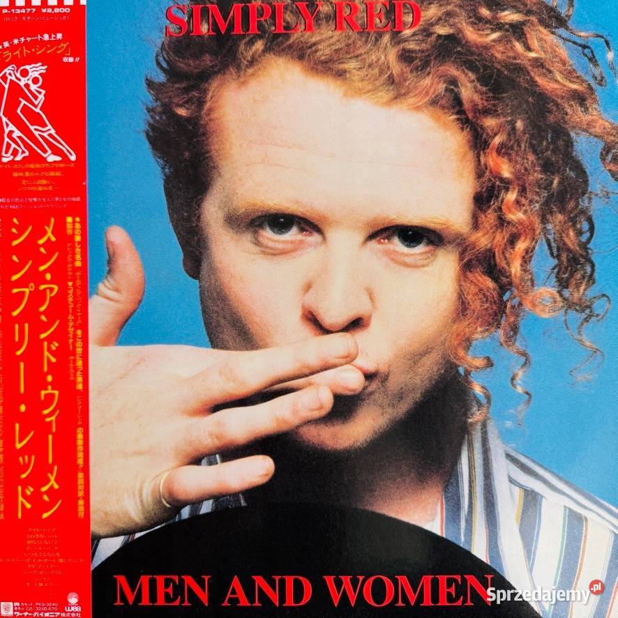 Simply Red Man And Woman EXNM Japan Obi LP 1987 rock Łódź