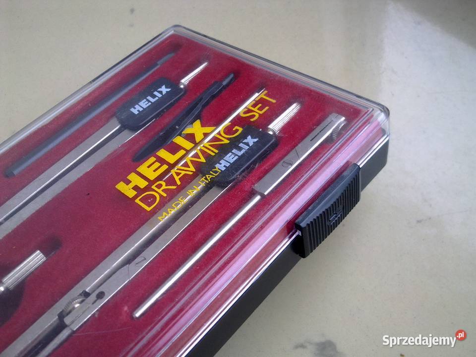 Przybory Kreślarskie lata 70te HELIX Drawing Set Płońsk