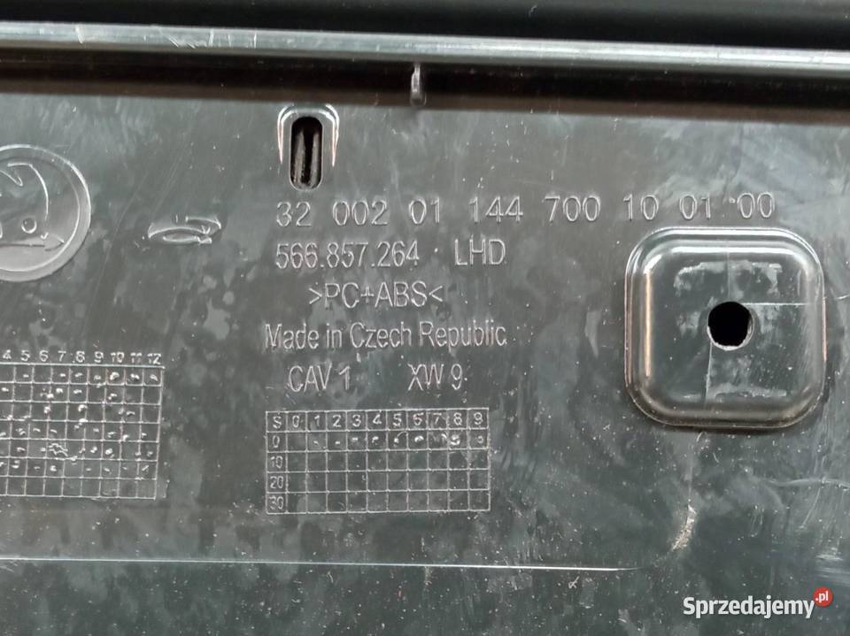 SCHOWEK KONSOLI DEKOR 566857264 Skoda Kodiaq I Rok produkcji 2022