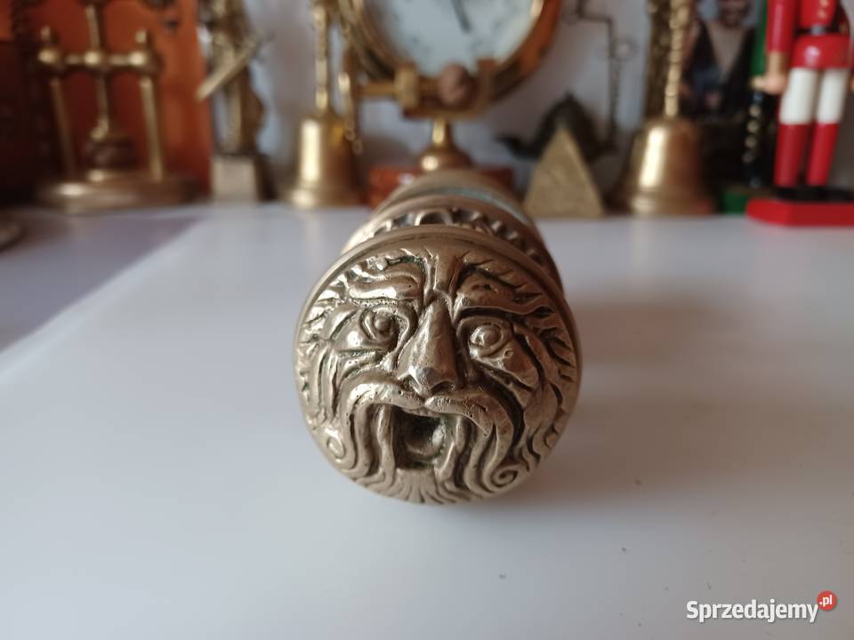 Komplet klamek gałek obrotowych Mosiądz Kolekcja Poznań