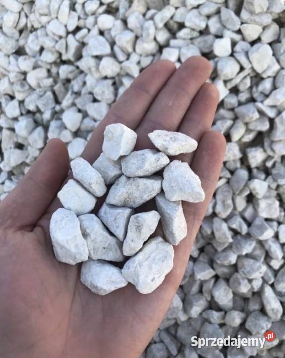 Białe Kruszywo Ogrodowe Grys Śmietankowy Kamień Otwock sprzedam