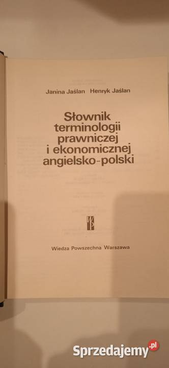 Słownik terminologii prawniczej i ekonomicznej Bydgoszcz