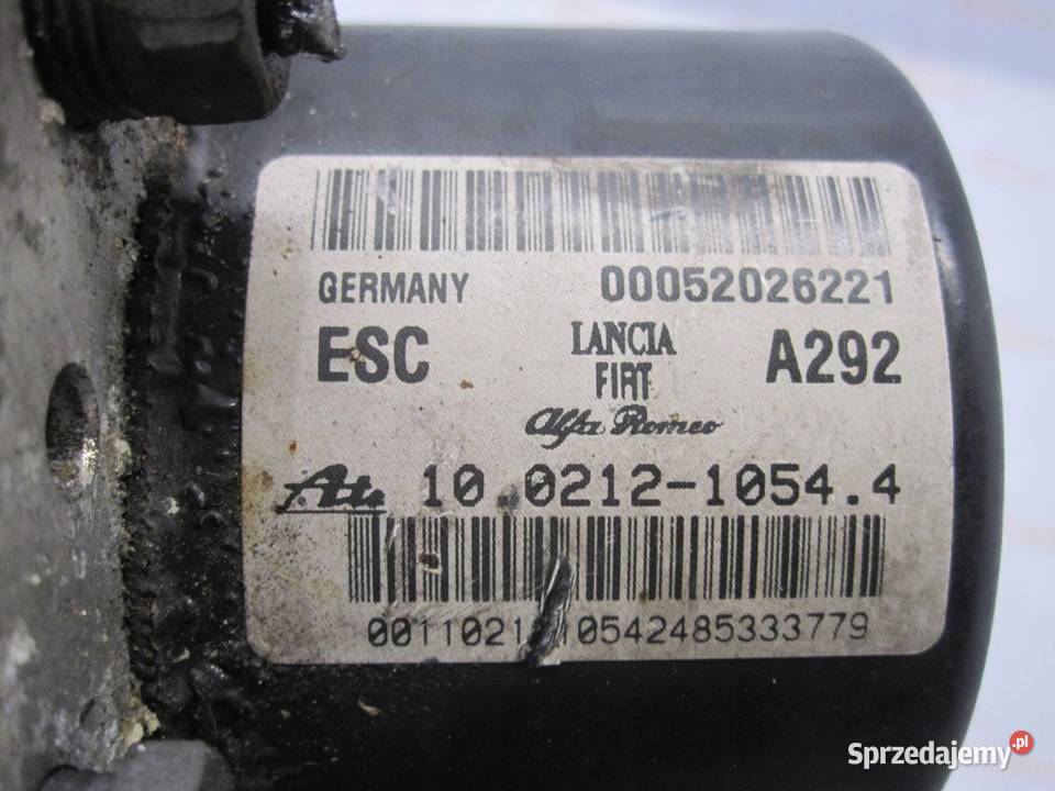 FIAT DOBLO II LIFT 16r pompa ABS 00052026221 Kielce