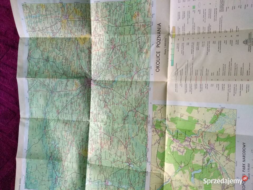 Mapa Poznania 1973 Wrocław