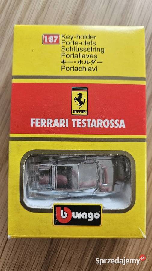Oryginalny Nowy Brelok Ferrari Testarossa metal Wrocław
