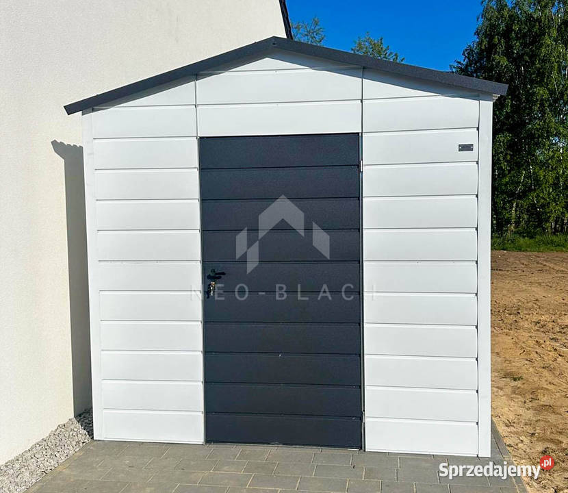 Schowek Domek ogrodowy 25x4m Drzwi Okno Biały Żary
