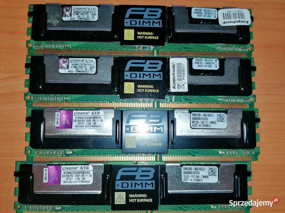 Pamięci serwerowe Kingston ECC DDR2 Lublin sprzedam