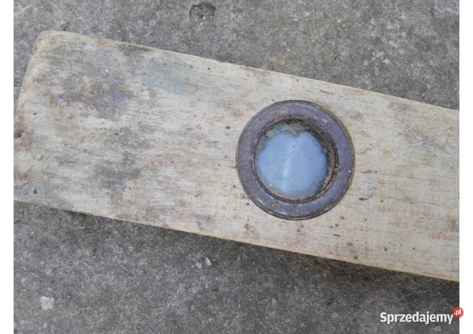 Poziomica drewniana 70 stara PRL dwa wskaźniki Łódź sprzedam