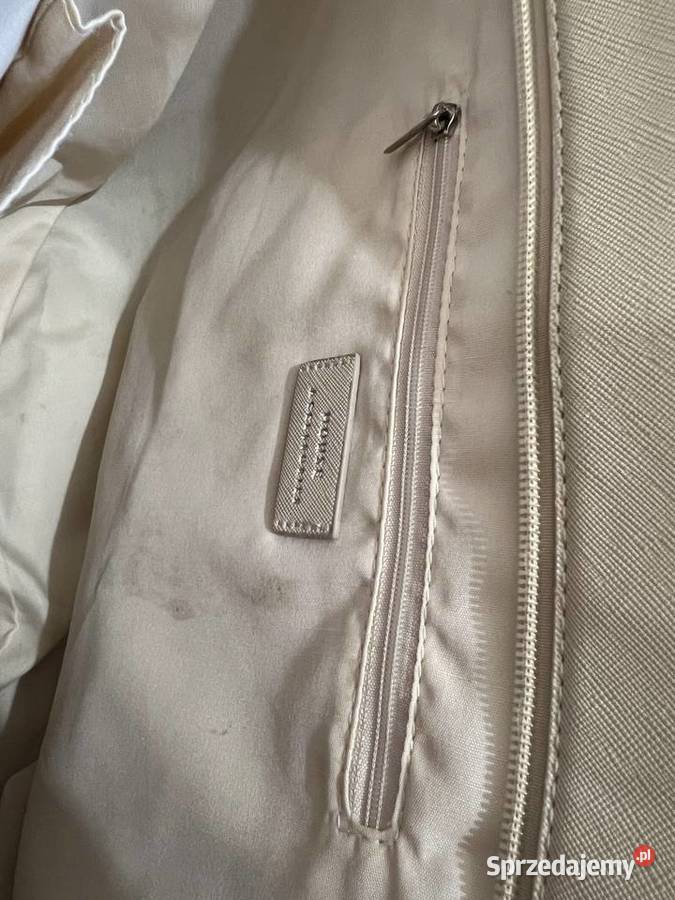Torba torebka shopper beżowa kremowa Na ramię  Jasło