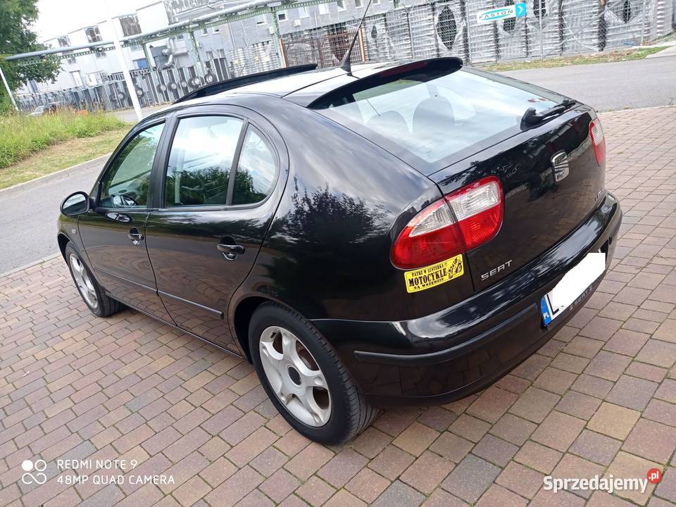 CZARNY SEAT LEON 16 16V BenyznaGaz 2003 KLIMA 1 Świdnik