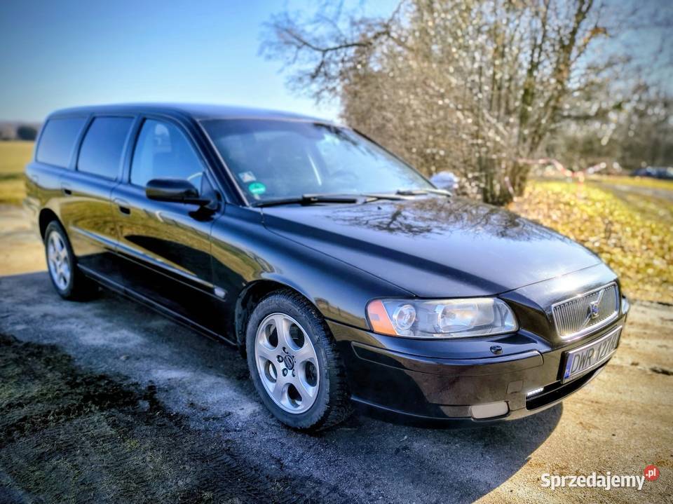 Volvo V70 2006r 24 D5 Automat czarny V70 Samochody osobowe Wrocław