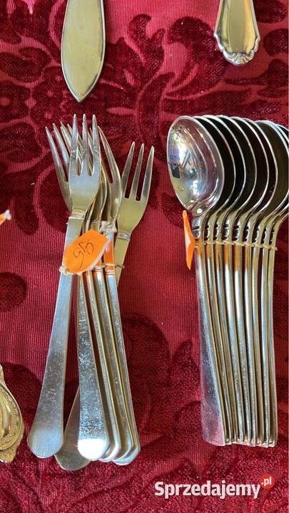 Platerowe łyżeczki widelczyki Jeden komplet Gdańsk