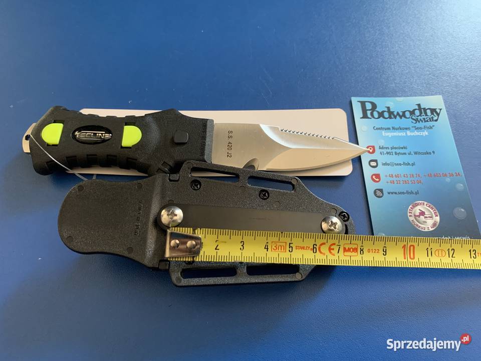 Nóż nurkowy Minirazor Alfa mały poręczny i śląskie Bytom