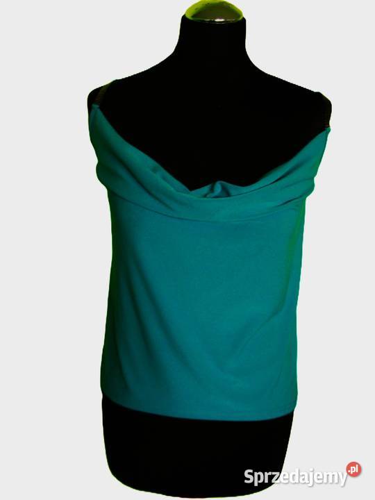 Bluzka top na ramiączka rozmiar 40 L biust 94 zielony mazowieckie Siedlce sprzedam