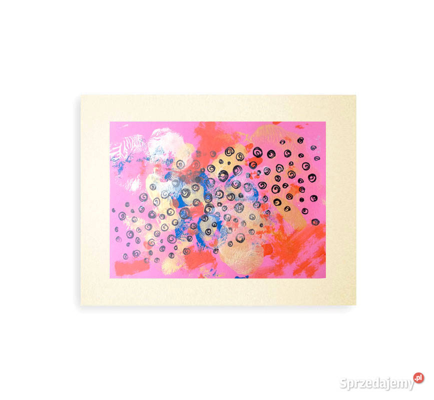 abstrakcja sypialnia rysunek nowoczesny