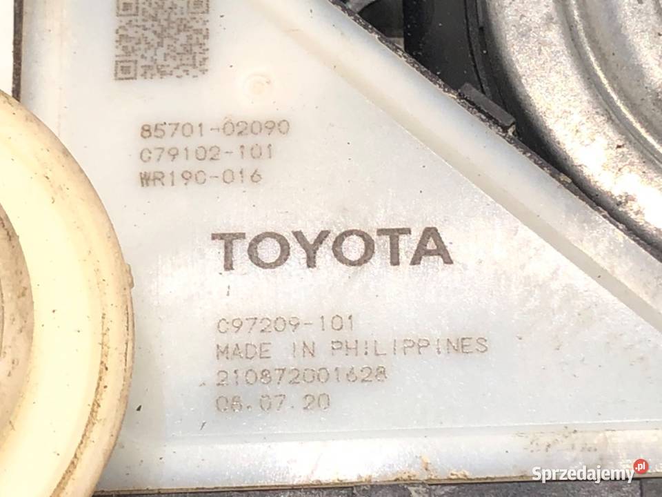 PODNOŚNIK SZYBY LEWY PRZÓD TOYOTA COROLLA E21 Mechanizmy opuszczania szyb