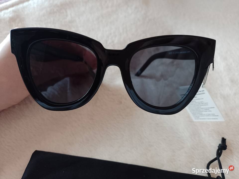 ASOS Czarne okulary przeciwsłonecznekocie oczy Kraków