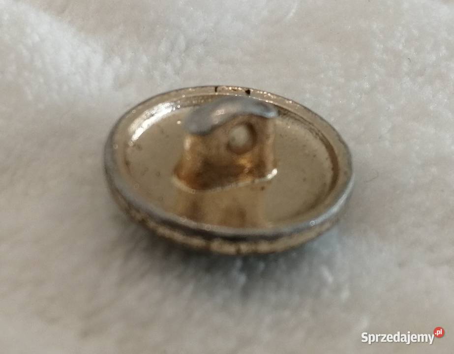 Ozdobny guzik na stopce okrągły 15mm 36 Biżuteria - półprodukty