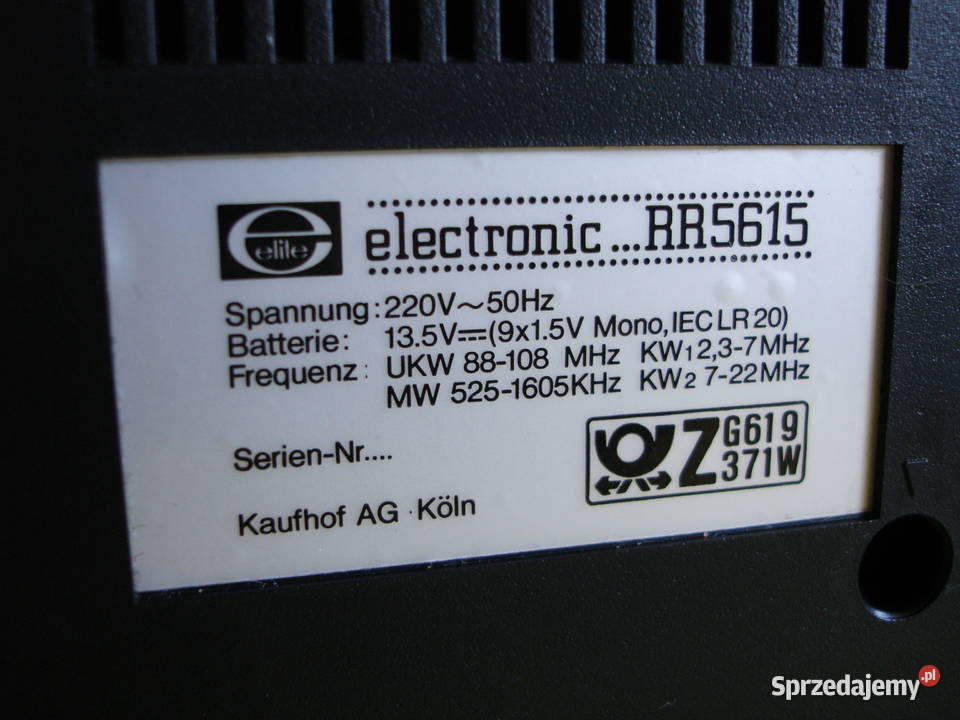 Radiomagnetofon ELECTRONIC RR5615 Zielona Góra sprzedam