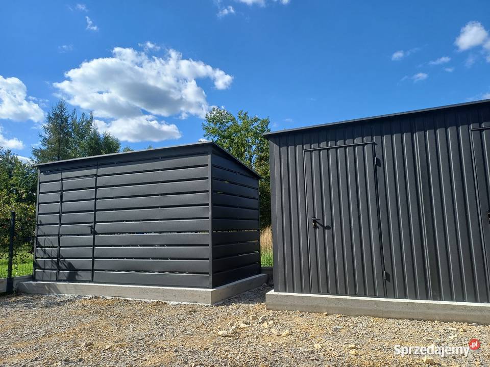 Wiata Gospodarcza Wiata Wiata Śmietnikowa blacha Nieruchomości Brzeziny sprzedam